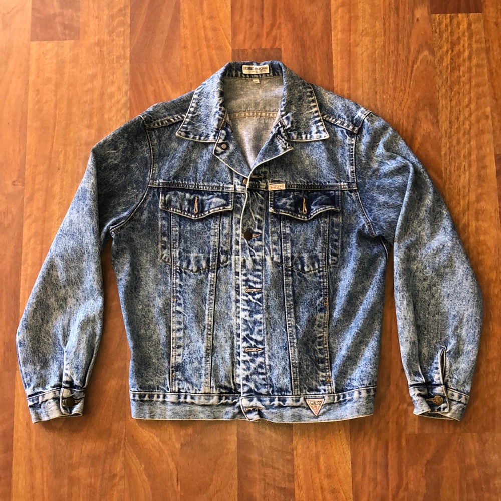 Georges Merciano Guess Vintage 80s Jean Jacket - Picture 1 of 6